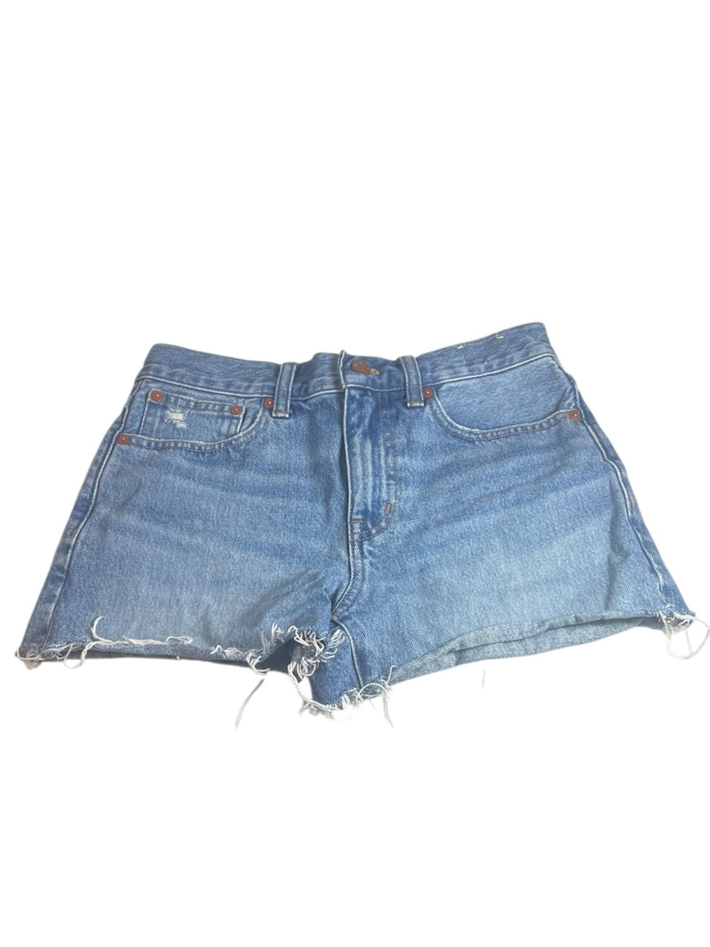 Madewell Womens Relaxed Denim Shorts Cutoffs Classic Summer Spring Americana